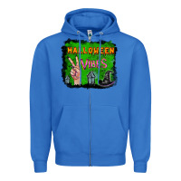 True Royal Watercolor Halloween Vibes Zipper Hoodie - RanaPortraitStore