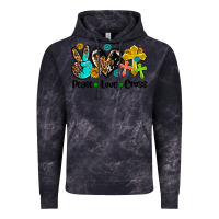 Cloud Black peace love cross Vintage Hoodie - AdoDesignShop