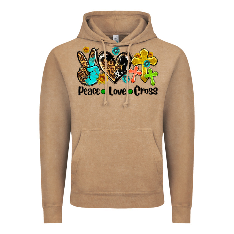 Peace Love Cross Vintage Hoodie by AdoDesignShop | Teevron