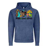 Vintage Denim peace love cross Vintage Hoodie - AdoDesignShop