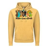 Vintage Mustard peace love cross Vintage Hoodie - AdoDesignShop