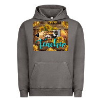 Pigment Tornado Western Teacher Pencil With Sunflowers Urban Hoodie - LillyAllenDesigns