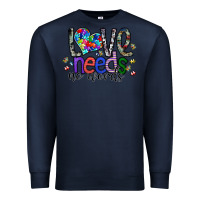 Navy love need no words Premium Sweatshirt - SublimationCraftShop