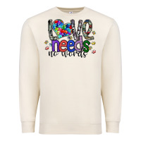 Sandshell love need no words Premium Sweatshirt - SublimationCraftShop
