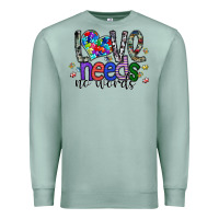 Seafoam love need no words Premium Sweatshirt - SublimationCraftShop