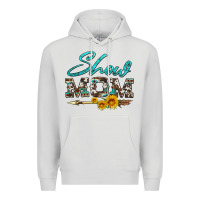 Dove Grey show mom aztec cowhide sunflower and arrow Premium Hoodie - Artiststas