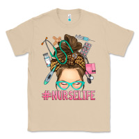 Mushroom messy bun nurse life Classic Tee - RanaPortraitStore