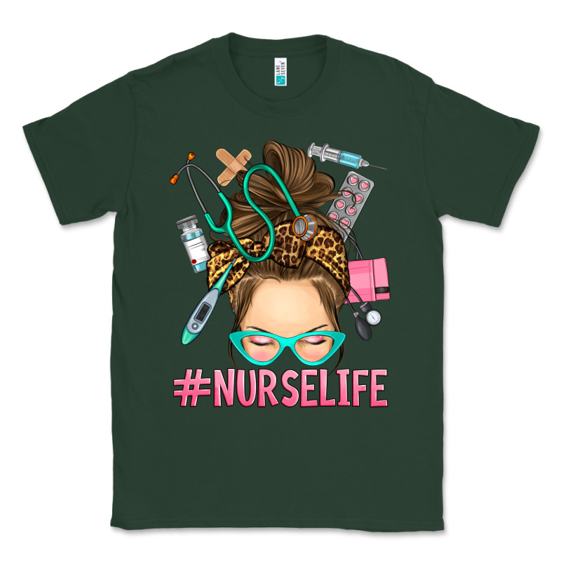 Messy Bun Nurse Life Classic Tee by RanaPortraitStore | Teevron