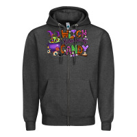Charcoal Heather Witch better have my candy Zipper Hoodie - RanaPortraitStore