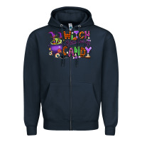 Navy Witch better have my candy Zipper Hoodie - RanaPortraitStore