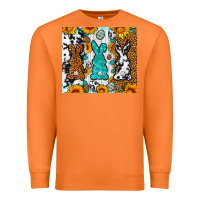 Carrot Easter bunnies leopard cowhide tumbler Easter Day Premium Sweatshirt - Neo Western