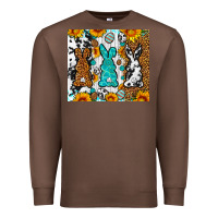 Chestnut Easter bunnies leopard cowhide tumbler Easter Day Premium Sweatshirt - Neo Western