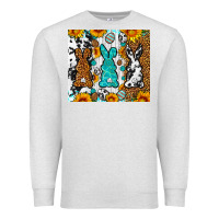 Oatmeal Heather Easter bunnies leopard cowhide tumbler Easter Day Premium Sweatshirt - Neo Western
