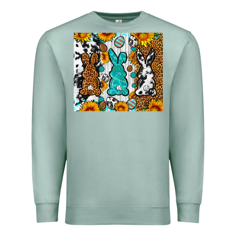 Easter Bunnies Leopard Cowhide Tumbler Easter Day Premium Sweatshirt by Neo Western | Teevron