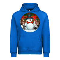 Cobalt western snowman christmas ornament Urban Hoodie - Jasminsmagicworld