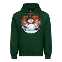 Forest Green western snowman christmas ornament Urban Hoodie - Jasminsmagicworld
