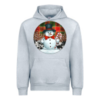 Heather Grey western snowman christmas ornament Urban Hoodie - Jasminsmagicworld
