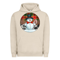 Pigment French Oak western snowman christmas ornament Urban Hoodie - Jasminsmagicworld