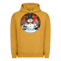 Pigment Peanut Butter western snowman christmas ornament Urban Hoodie - Jasminsmagicworld