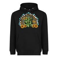 Black western rainbow with cactus Heavyweight Hoodie - RanaPortraitStore