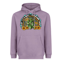 Lavender western rainbow with cactus Heavyweight Hoodie - RanaPortraitStore