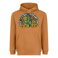 Meerkat western rainbow with cactus Heavyweight Hoodie - RanaPortraitStore
