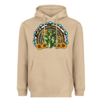 Mushroom western rainbow with cactus Heavyweight Hoodie - RanaPortraitStore