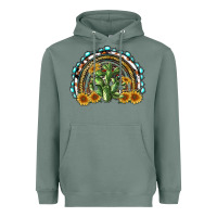 Sage western rainbow with cactus Heavyweight Hoodie - RanaPortraitStore