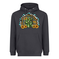 Smoke western rainbow with cactus Heavyweight Hoodie - RanaPortraitStore
