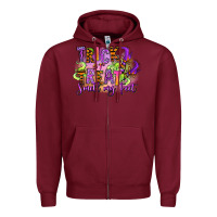 Burgundy Trick or treat smell my feet Zipper Hoodie - RanaPortraitStore