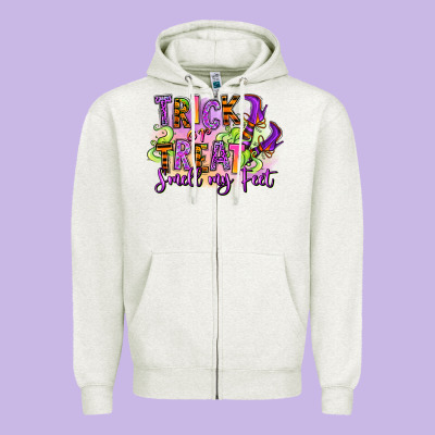 Zipper Hoodie Trick or treat smell my feet