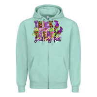 Seafoam Trick or treat smell my feet Zipper Hoodie - RanaPortraitStore