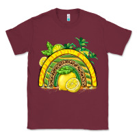 Burgundy lemon  rainbow Classic Tee - BarkalooDesign
