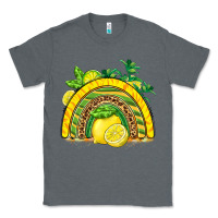 Charcoal Heather lemon  rainbow Classic Tee - BarkalooDesign