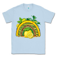 Dusty Blue lemon  rainbow Classic Tee - BarkalooDesign