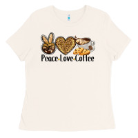 Bone peace love coffee Ladies Tee - BarkalooDesign