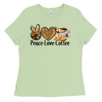 Matcha peace love coffee Ladies Tee - BarkalooDesign