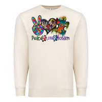 Sandshell peace love autism Premium Sweatshirt - SublimationCraftShop