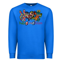 True Royal peace love autism Premium Sweatshirt - SublimationCraftShop