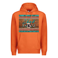 Carrot show mom aztec cowhide leopard heifer Premium Hoodie - Artiststas