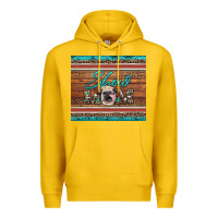 Lemon show mom aztec cowhide leopard heifer Premium Hoodie - Artiststas