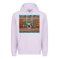 Lilac show mom aztec cowhide leopard heifer Premium Hoodie - Artiststas