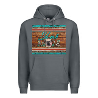 Rock show mom aztec cowhide leopard heifer Premium Hoodie - Artiststas