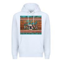 White show mom aztec cowhide leopard heifer Premium Hoodie - Artiststas