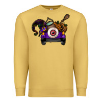 Antique Gold Halloween Truck Premium Sweatshirt - CowhideDigitalArt