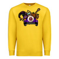Lemon Halloween Truck Premium Sweatshirt - CowhideDigitalArt