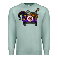 Seafoam Halloween Truck Premium Sweatshirt - CowhideDigitalArt