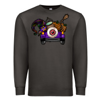 Smoke Halloween Truck Premium Sweatshirt - CowhideDigitalArt