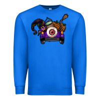 True Royal Halloween Truck Premium Sweatshirt - CowhideDigitalArt