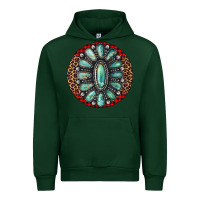 Forest Green turquoise gemstone christmas ornament Urban Hoodie - Jasminsmagicworld